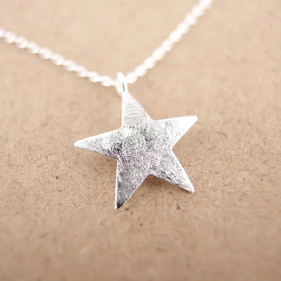 

Daisies Pendant Necklace Starlight star necklace gold silver gift wedding For Girl Women 10pcs/lot
