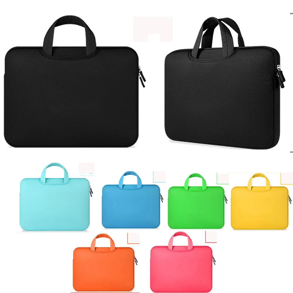 Portable Fashion Soft Sleeve Laptop Bag Case Handlebag for apple