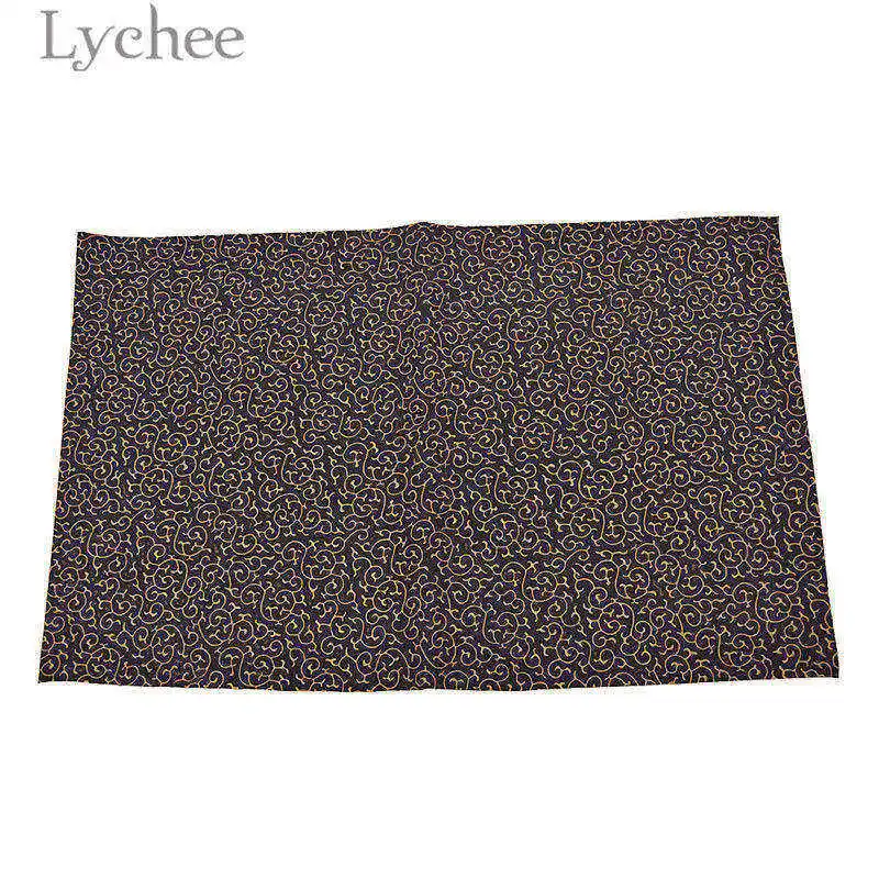 Lychee жизнь 21x29 см A4 тиснением ПВХ кожа ткань высокое качество шаблон Синтетическая Кожа DIY Материал для Сумки из натуральной кожи одежды - Цвет: 1