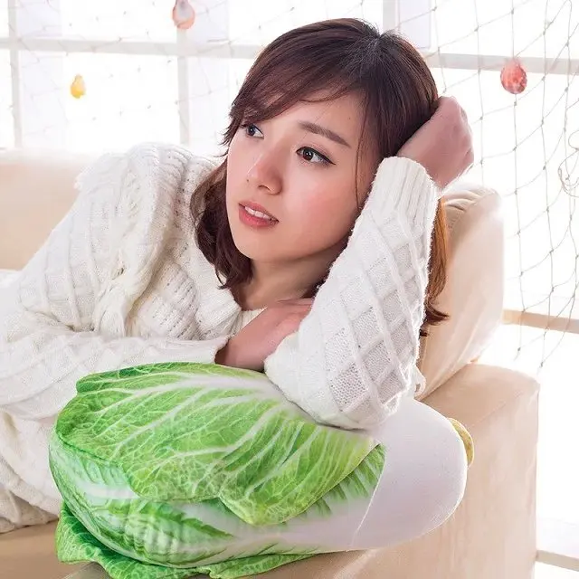 large 40cm simulation vegetable cartoon creative Chinese cabbage plush toy soft cushion pillow toy Christmas gift h734