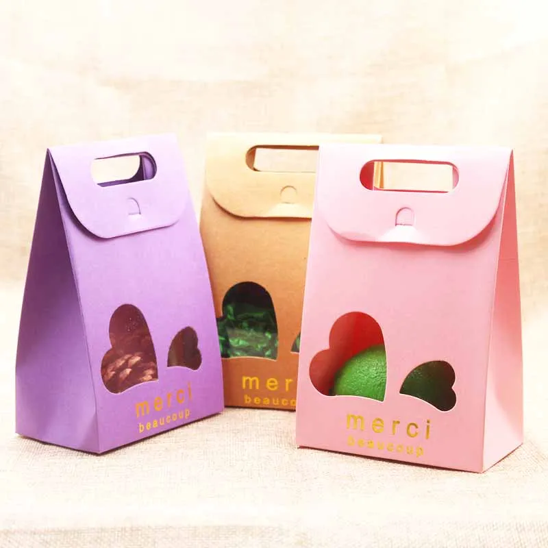 50pcs color Frech/Russia Thank you gold&quotMerci" bags/boxes with stand up window for wedding/Gift/candys/nuts/tea Packing Bags | Дом и