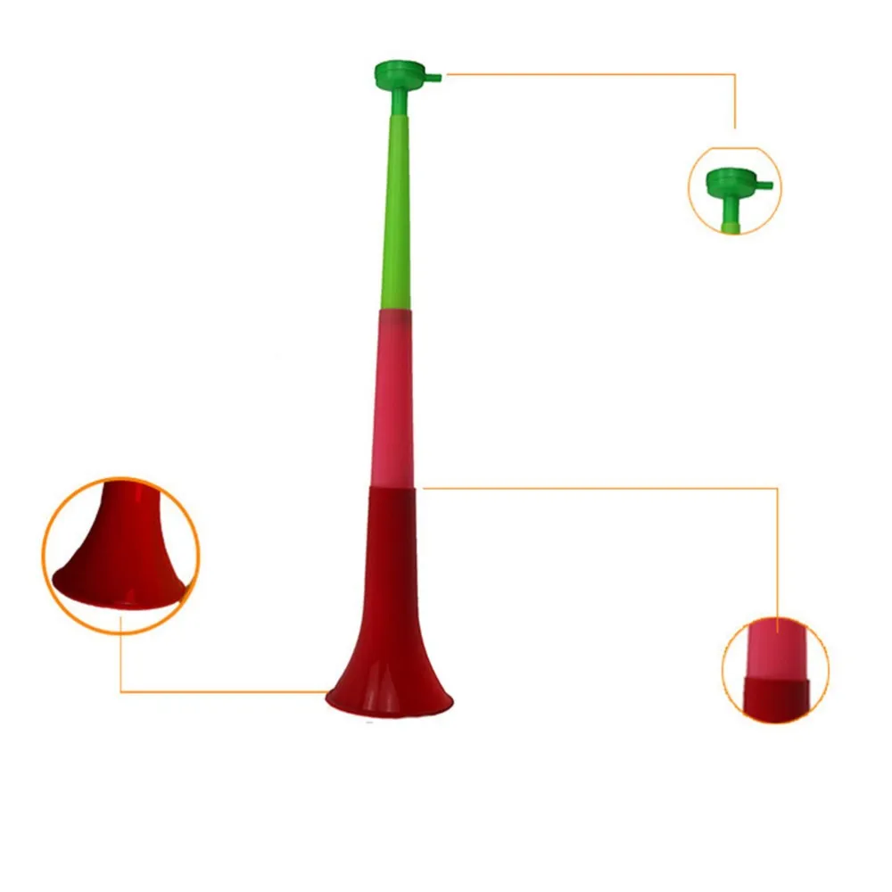 Случайный цвет Европейский Кубок Музыкальные инструменты съемный футбольный стадион cheer Horns Vuvuzela рожок для чирлидинга ребенок Трубач-игрушка