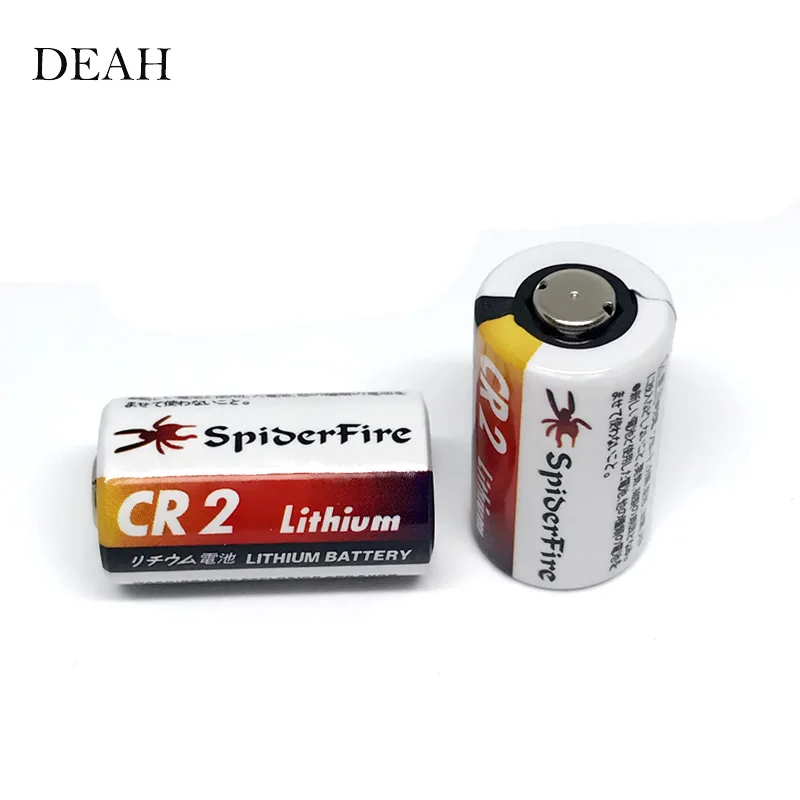 

2pcs 3V 850mah CR2 CR15H270 CR15266 lithium battery CR2 for flashlight alarm system rangefinder water meter primary dry battery
