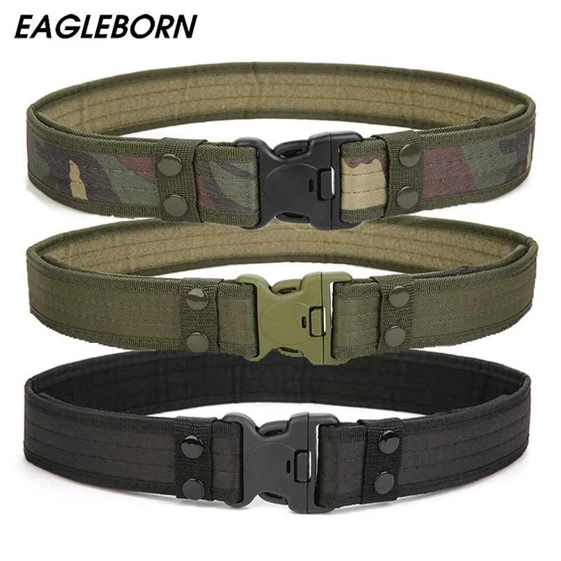 EAGLEBORN New Army Style Combat Belts Quick Release Tactical Belt