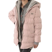 2017 Winter coats Fashion winter Leisure thick velvet cap women s long sleeve leather women s