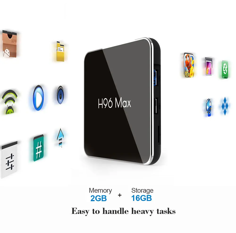 H96 Max X2 Smart ТВ Box Android 8,1 S905X2 4 ядра 2 gb 16 gb 2,4 г/5g Wi-Fi USB3.0 H.265 Декодер каналов кабельного телевидения Pk X96 MAX 4 k медиаплеера