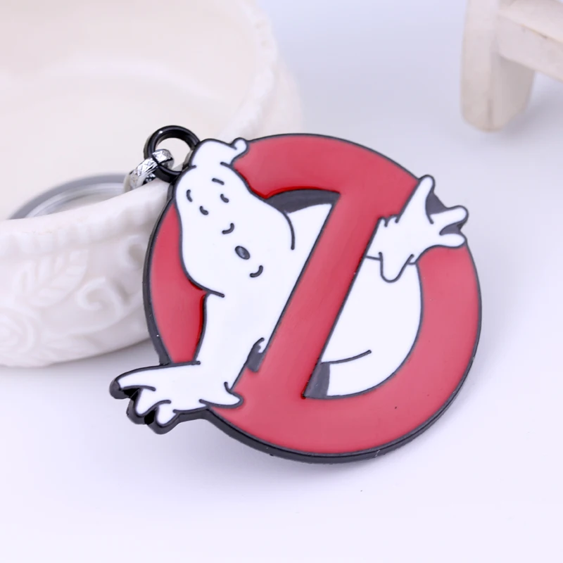 

Ghostbusters Key Chain Hot Movie Key Rings For Gift Chaveiro Car Keychain Jewelry Game Key Holder Souvenir Free shipping