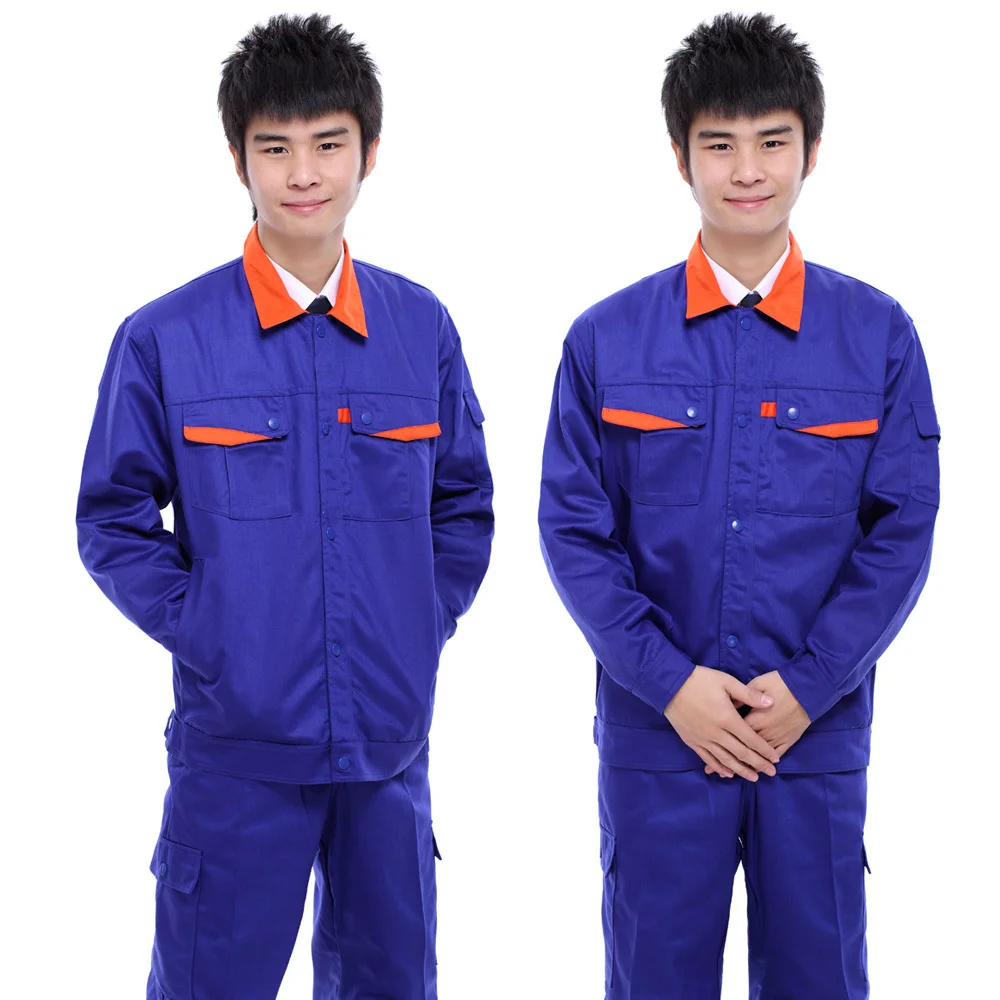 10sets Long sleeve workwear set Men protective clothing work clothes
