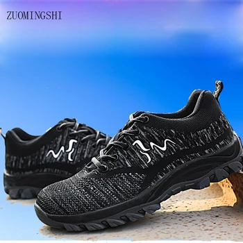 

Steel toe steel toe safety shoes men safety boots camouflage bot Plus Size Outdoor Work & Safety Boots work Shoes Men