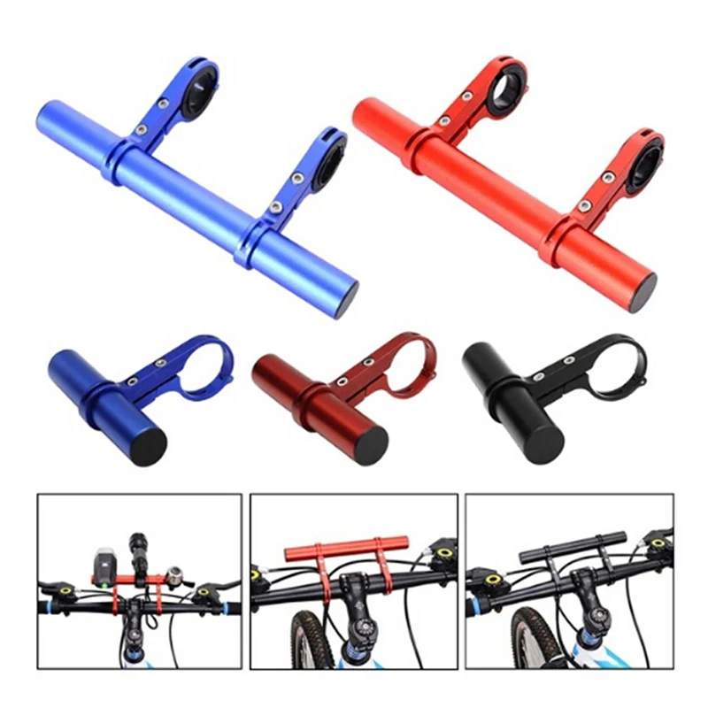 

10cm/20cm Bicycle Handlebar Extended Bike Extension Bracket Front Headlight Mount Bar Rod Odometer Bracket Support Extender