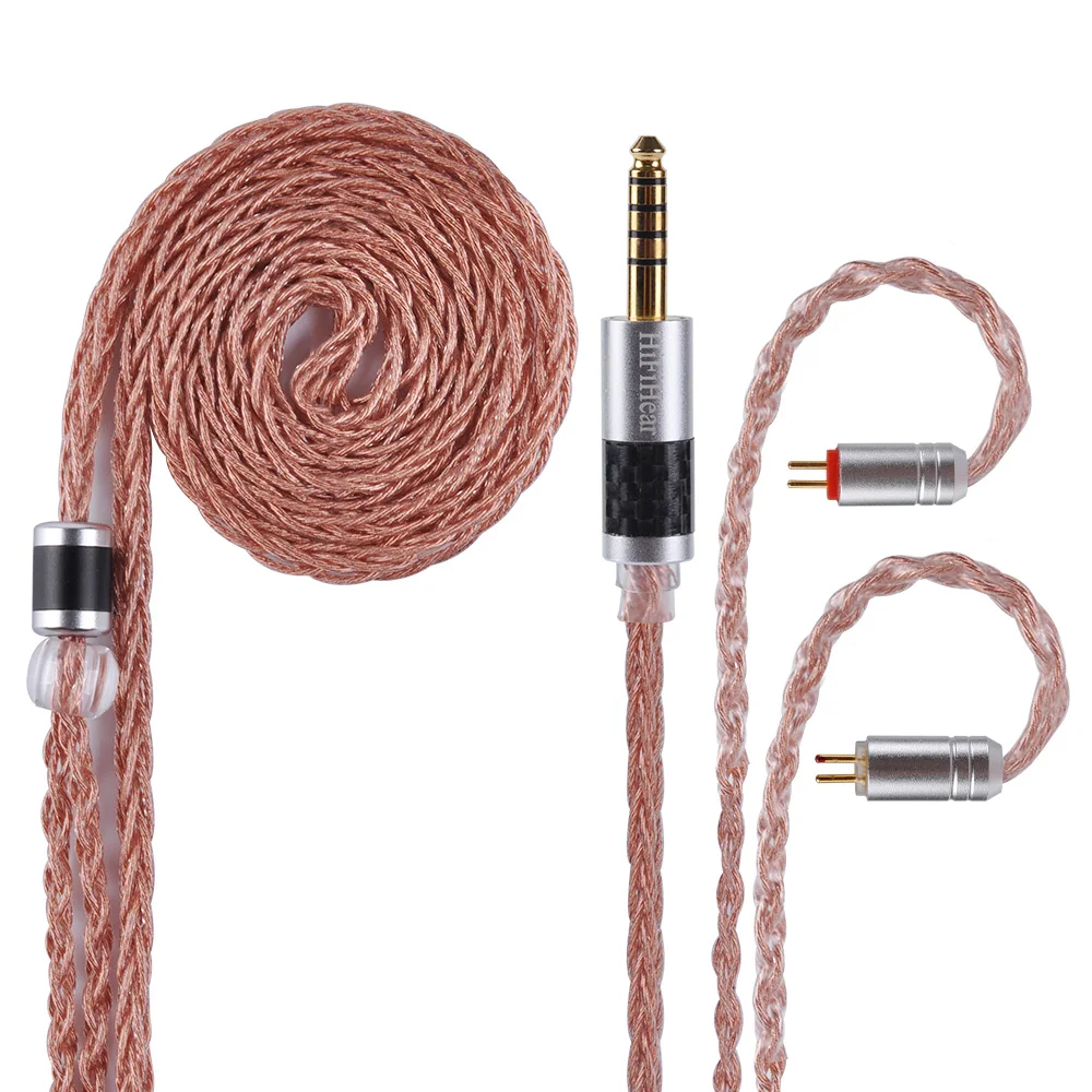 AK HiFiHear 8 Core посеребренный кабель 2 5/3 5/4 4 мм балансный с MMCX/2pin разъем для AS16 ZSN ZS10 PRO
