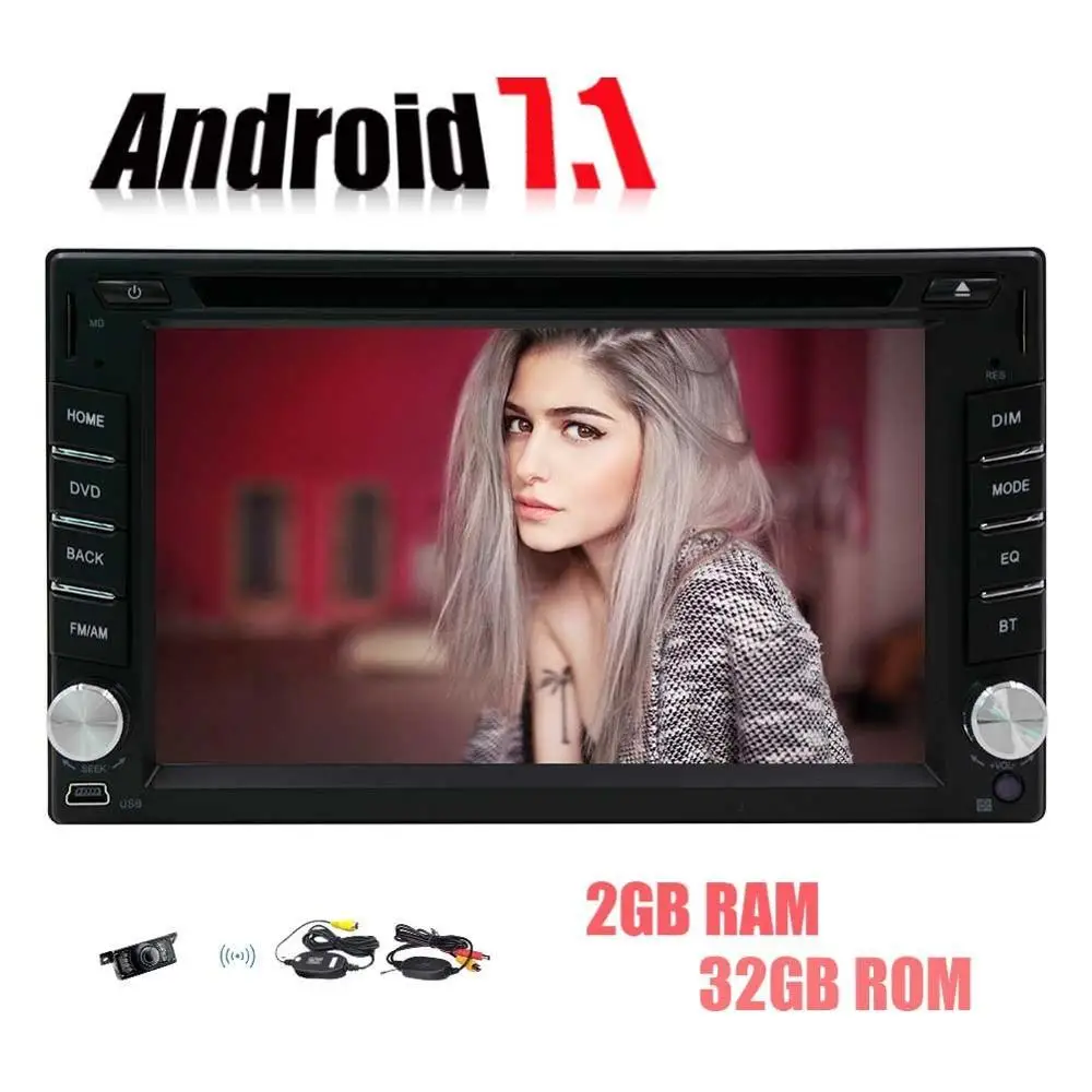 WI FI Octa core android 7.1 2 дин dvd плеер стерео GPS навигации сенсорный Поддержка Bluetooth FM USB OBD