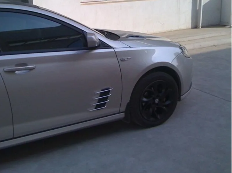 

2PCS Car Styling car shark gills Car Hood Side Flow Door Sticker for Toyota corolla rav4 camry prius hilux avensis accessories