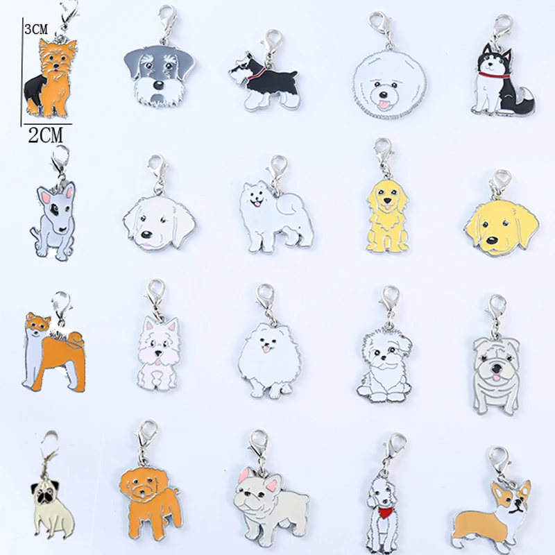 

5pcs/lot 2019 New Fashion Dog Keychain Animal Couple Lovely Keychain Car Keyring Gift For Girl Women And Men Jewelry Bag Charm
