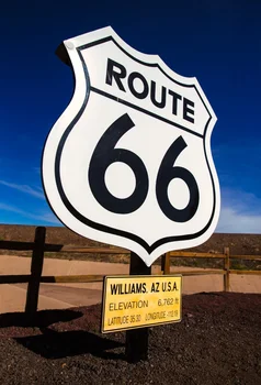 

Laeacco US 66 Road Sign Photography Backgrounds Thin Vinyl Customized Photographic Backdrops Props For Photo Studio