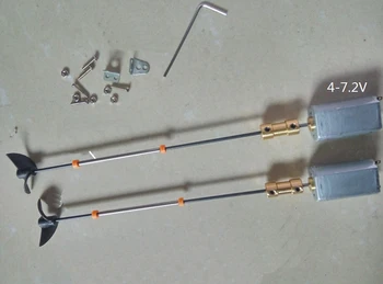 

2Sets RC Boat Dual Motor Drive Set 180 Motor+Shaft+3CM CW CCW Propeller+Coupling Assembly Kits for RC Fishing Bait Boat