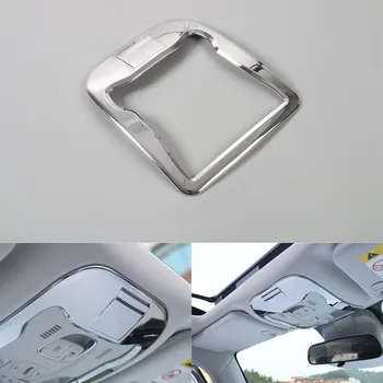 

YAQUICKA Auto Car Front Reading Light Lamp Trim Cover Frame with Card Slot Holder For Renegade 2015 2016 Car Styling