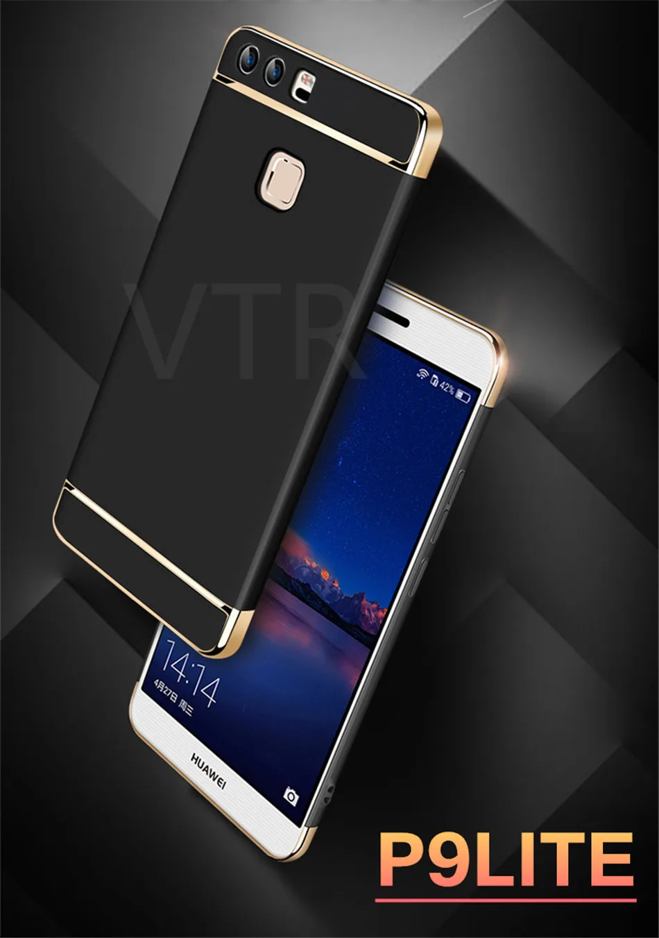 luxury hard plastic huawei phone case1