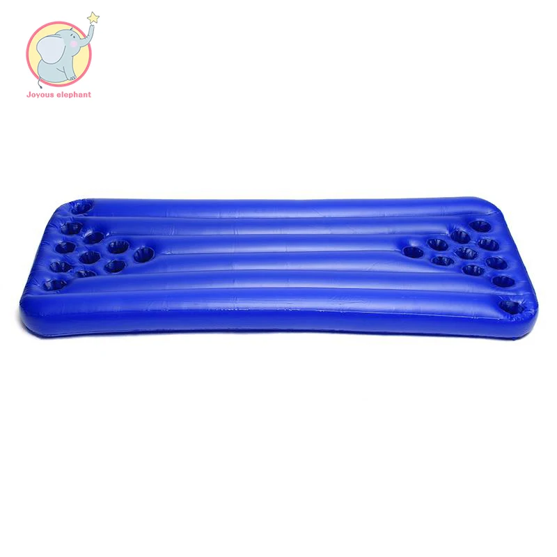 

180CM Inflatable Beer Table Swimming Pool Floating Water Summer Party Air Mattress Ice Bucket Service / Adult Beach Food Tray