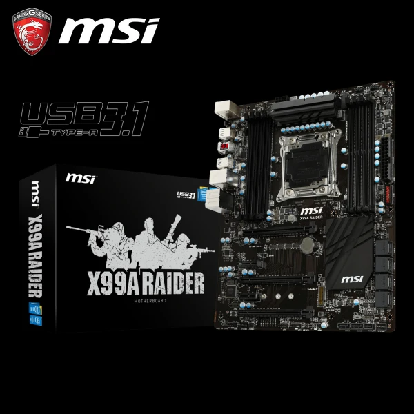 MSI / MSI X99A RAIDER LGA2011 interface supports multi graphics card