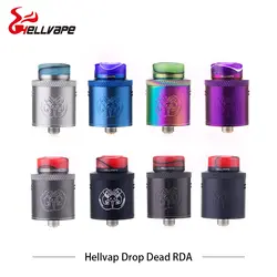 Электронные сигареты распылителя Hellvape Drop Dead 24 мм RDA смолой Driptip один/двойной катушки строит DIY электронные сигареты