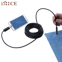 Красивый подарок 10 м 6 светодиодный 5,5 мм объектив 2в1 Android Водонепроницаемая камера цена Jul22