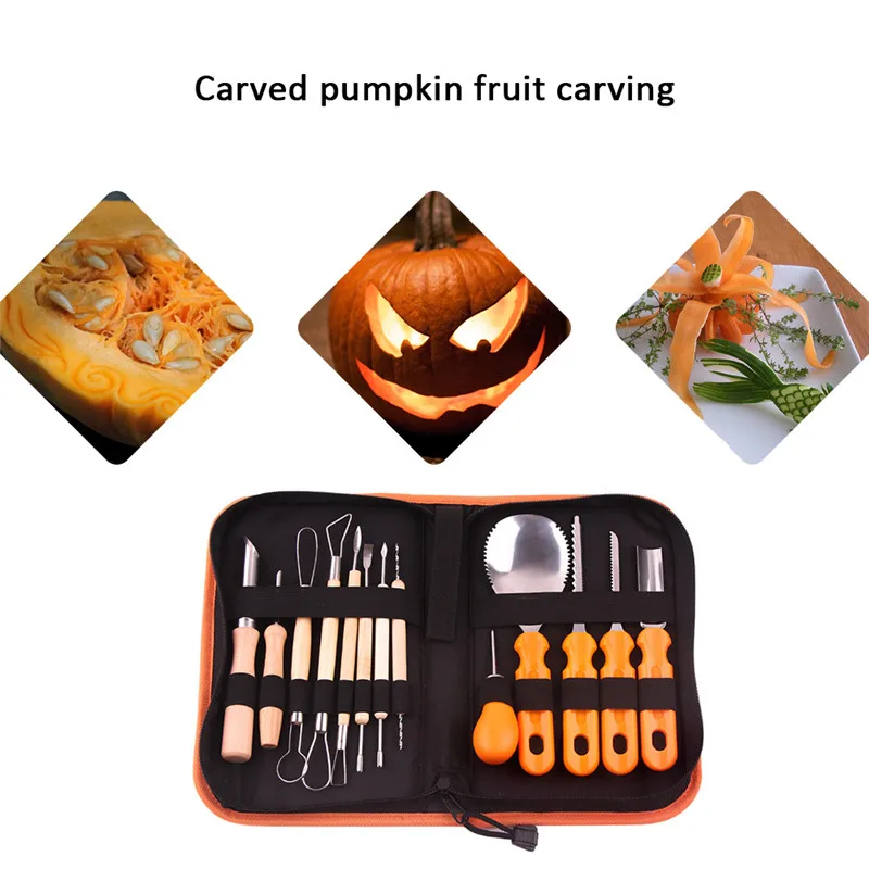 514 PCS 1Set Carving Tools Kit Vegetable Fruit Food Chisel Kitchen Cutting Peeler Slicer Safe Pumpkin knives Tool Suit  (3)_