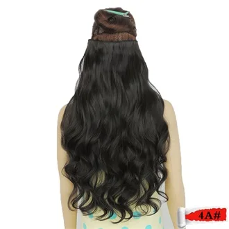 Wjj12070/1 p Xi Rocks вьющиеся синтетические волосы на заколках для наращивания для черных женщин парик длинные парики на заколках - Цвет: 4А #