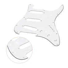 Eléctrica Guitarras pickguard Scratch Plate para Fender Stratocaster blanco perla