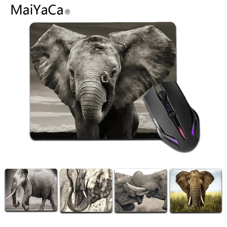 MaiYaCa My Favorite afrikansk Elefant большой офисный коврик для мыши резиновый маленький размер