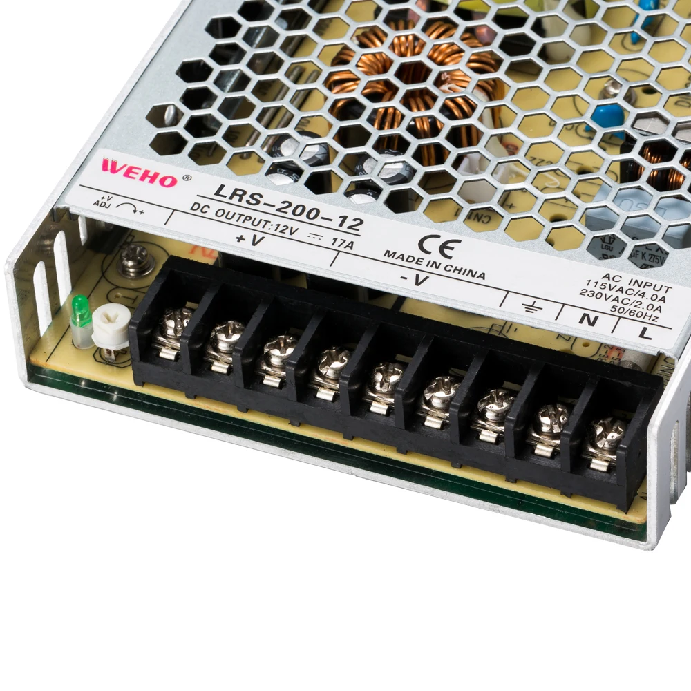 (LRS 200 24)LRS 24 ac to dc 200w 24v ультратонкий источник питания с одним выходом|ac dc|24v supplysupply |