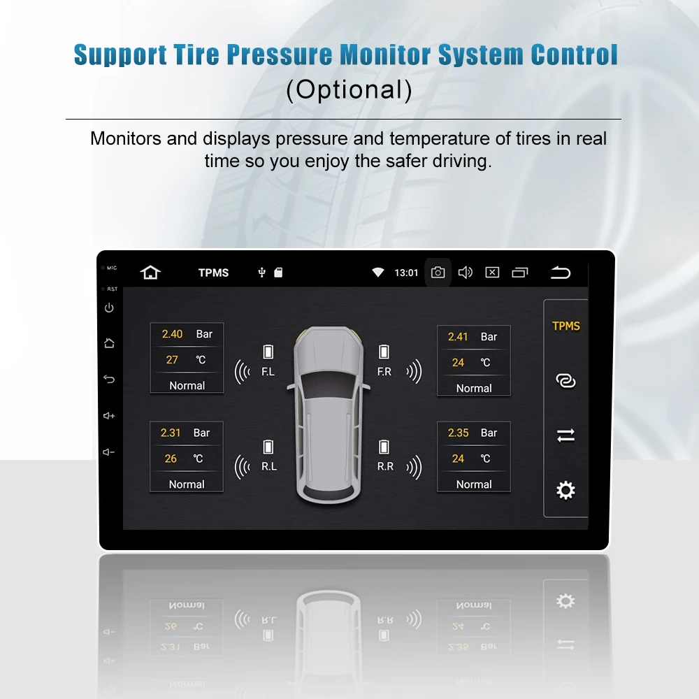 Best Dasaita 8" Touch Screen Android 9.0 Car Radio GPS for Toyota Alphard 2015 2016 2017 2018 Quad Core Car Multimedia Player 1