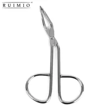 RUIMIO ножницы из нержавеющей стали в форме бровей зажим для пинцета клипер инструмент красоты из нержавеющей стали инструмент для удаления бровей