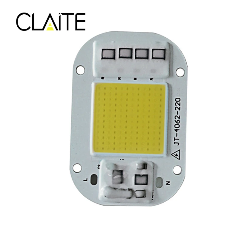 CLAITE светодио дный чип лампы 20 Вт 30 Вт 50 Вт белый/теплый белый удара светодио дный чип AC160-260V для DIY светодио дный прожектор бусинами