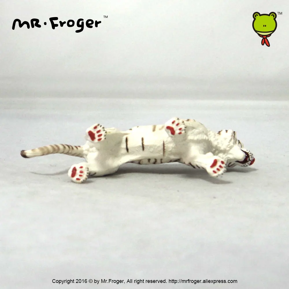 Mr.Froger Бенгал Белый Тигр модель игрушки дикие животные набор игрушек зоопарк