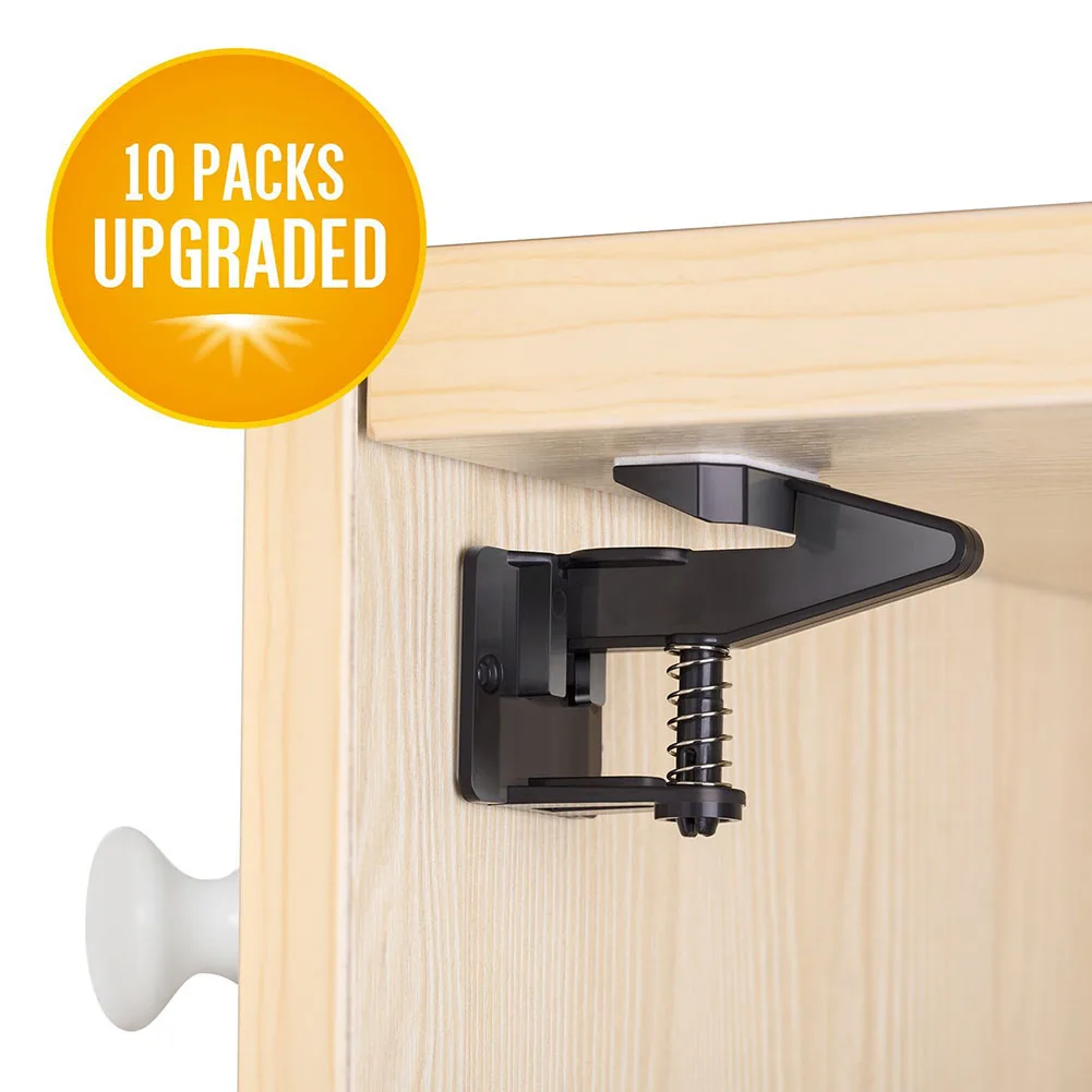 10 قطعة/المجموعة أقفال أمان للأطفال الأطفال طفل الأمن الأثاث المزالج قفل ل درج حجرة خزانة LB88