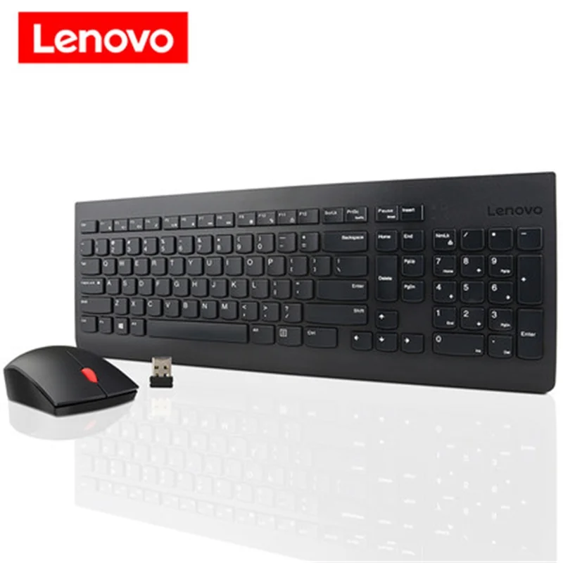 

Lenovo keyboard ultra-thin chocolate wireless keyboard mouse set laptop desktop PC silent waterproof game office home mouse
