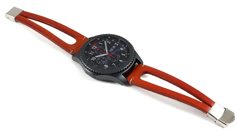 Кожаный ремешок для samsung Galaxy watch 46 мм ремешок gear S3 Frontier band 22 мм браслет из натуральной кожи часы huawei GT ремешок 46 мм