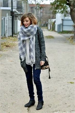 New Winter Autume Scotland Tartan Rectangle Check Large Scarf Shawl Pashmina Stole Square Scarf AY731