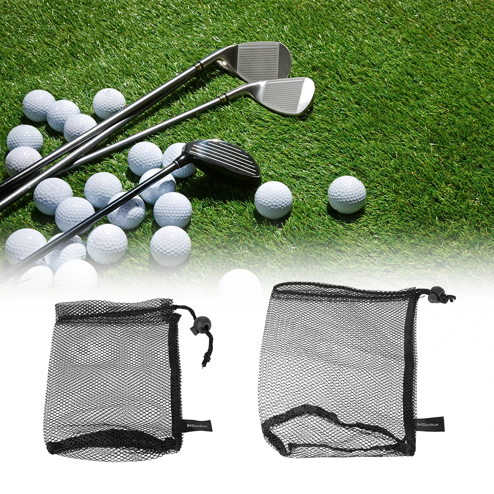 Gonkux спортивные мячи для гольфа сетчатый мешок с кулиской сетчатый мешочек нейлон мячи для настольного тенниса сумка для хранения держатель для 15/25 шаров