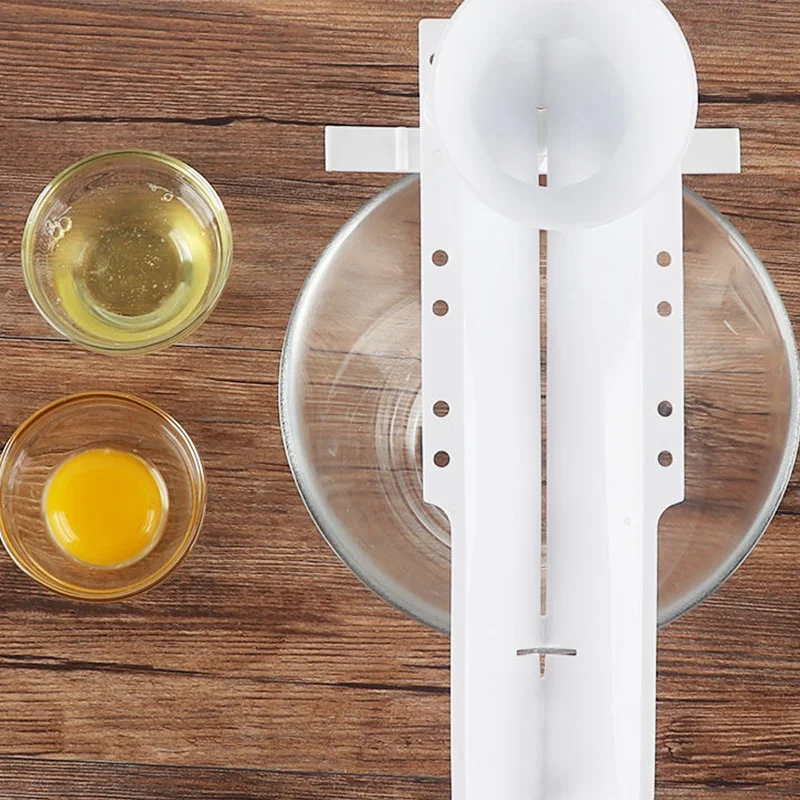 

1Pcs Creative White Plastic Egg Separator Yolk Separator Egg Tools Household Utensils Practical Kitchen Utility Accessories