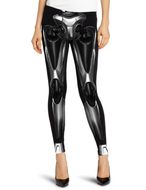

F336 New 2015 Spring Robot Skull 3D Print Legging Fitness Pants