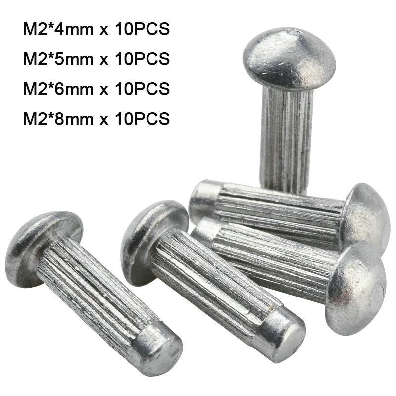 M2 M2 M2.5 Half Round Sign AL /Copper Knurled Rivet Mushroom Head Solid Rivets M2 M2 M2.5 Half Round Sign AL /Copper Knurled Rivet Mushroom Head Solid Rivets