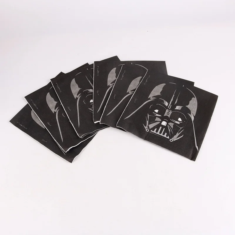 

20pcs Disposable Napkins Star Wars Theme Cartoon Party Tableware Banner Kid's Birthday Party Decorations Supplies