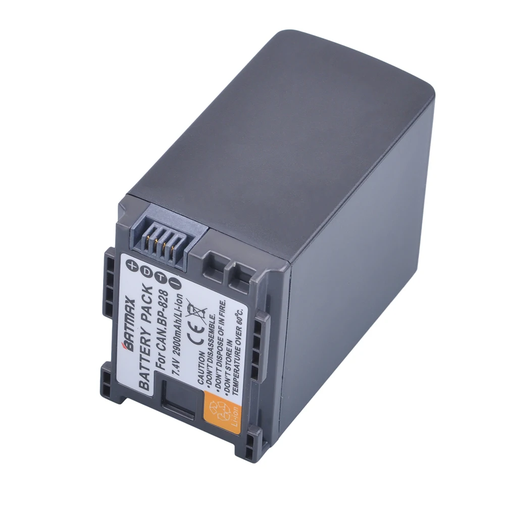 Carregador de Bateria + Carregador de Bateria para Canon Xa20 e Filmadoras Kits Bp-828 bp 828 Vixia hf G30 G40 Baterias Xa25 1 Pcs 2900 Mah - Image 4