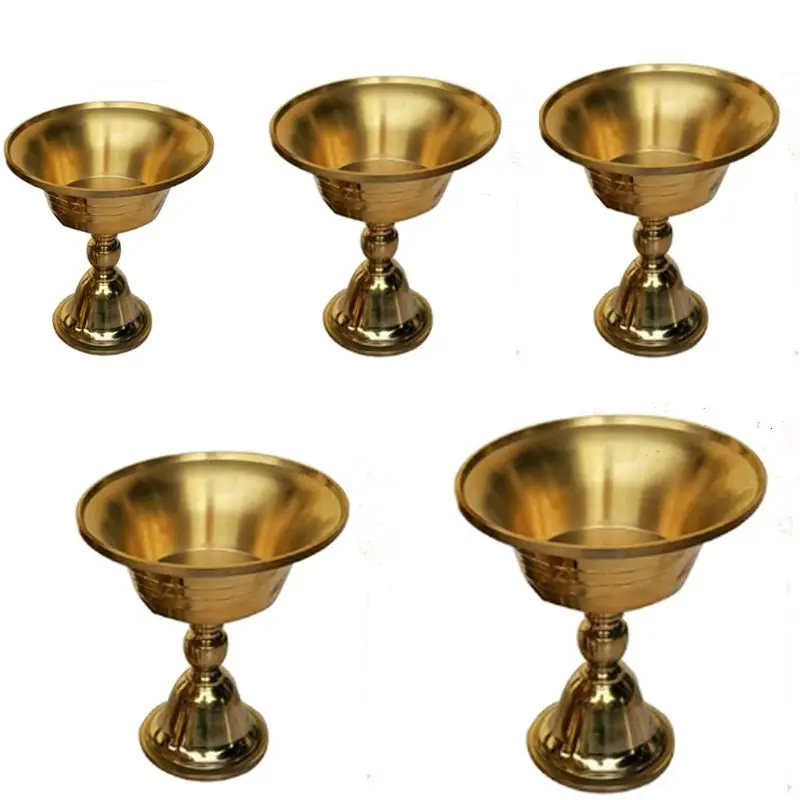 

Retro Copper Candle Holder Candelabra Candlestick Romantic Retro Party Beautiful Decor Ornament For Dinner Home