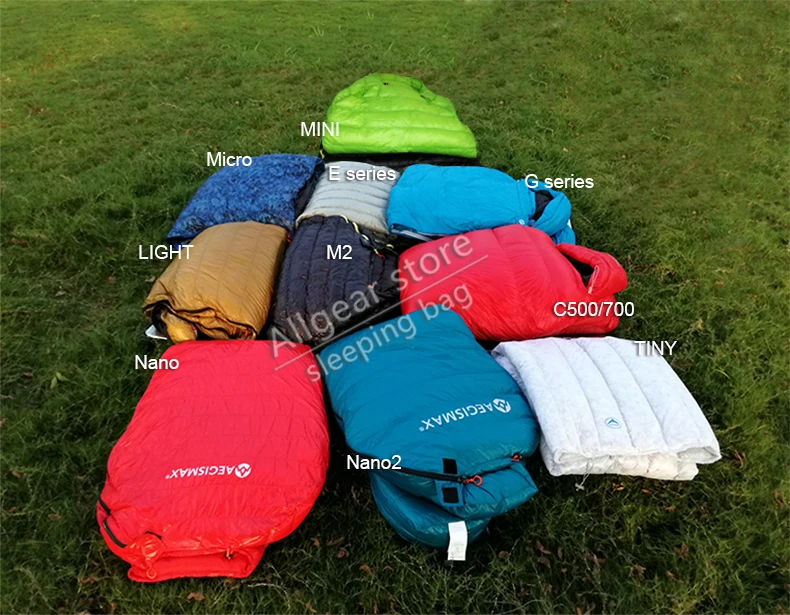 AEGISMAX микро серии открытый кемпинг ультра легкий спальный мешок Splicable конверт Тип Камуфляжный спальный мешок