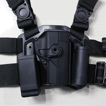 

For PX4 Tactical Airsoft Drop Leg Right Handed Pistol Gun Holster Set ( Panel +Holster + Mag Flashlight Pouch +Belt Loop )