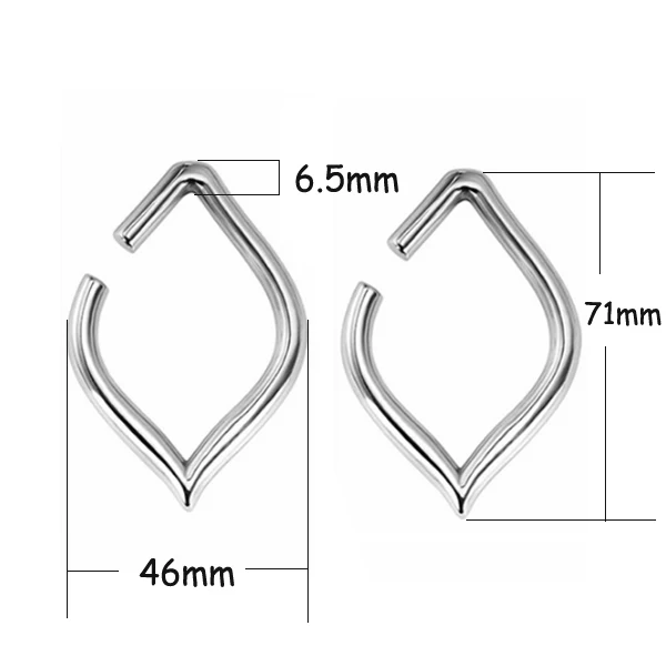 2 шт., тоннель для ушей из нержавеющей стали, двойной, расклешенный, тоннель для ушей, расширитель для ушей, растяжки, вес, ювелирные изделия для тела, пирсинг, серьги - Окраска металла: B style