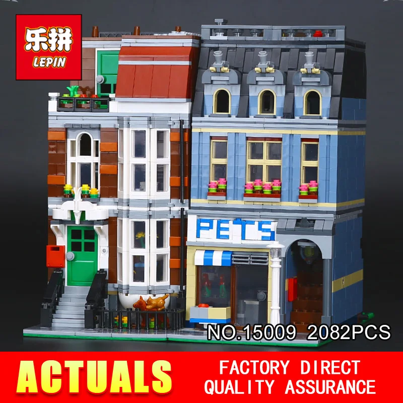 LEPIN 15009 City Street set Pet Shop Model Building Kits Blocks action bricks baby lovely toy 10218DIY Educational Gift for Girl baby-building-bricks : image LEPIN 15009 City Street set Pet Shop Model Building Kits Blocks action bricks baby lovely toy 10218DIY Educational Gift for Girl baby-building-bricks